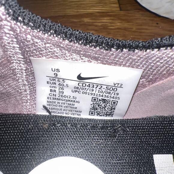 Nike React Infinity Run Flyknit Women Sz 9 Comfort Running Pink Gld Shoe Sneaker - Picture 6 of 7